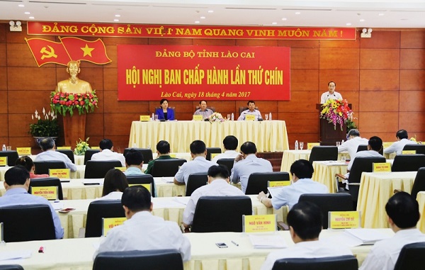 Hội nghị Ban Chấp hành Đảng bộ tỉnh Lào Cai lần thứ chín (tháng 4-2017)
