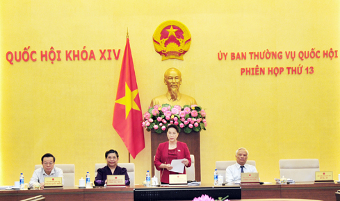 Chủ tịch Quốc hội Nguyễn Thị Kim Ngân phát biểu bế mạc Phiên họp thứ 13 của Ủy ban Thường vụ Quốc hội