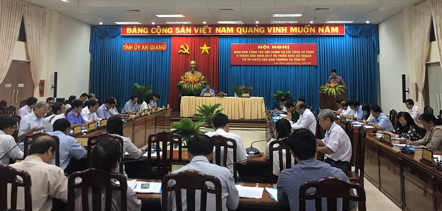 Hội nghị giao ban công tác Nội chính và cải cách tư pháp tỉnh An Giang