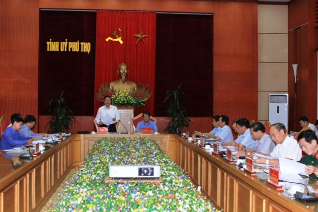 Đoàn công tác của Ban Nội chính Trung ương làm việc với Thường trực tỉnh ủy Phú Thọ về công tác nội chính và phòng, chống tham nhũng