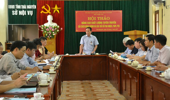 Hội thảo nâng cao chất lượng tuyên truyền cải cách hành chính nhằm phòng ngừa tham nhũng của Sở Nội vụ Thái Nguyên