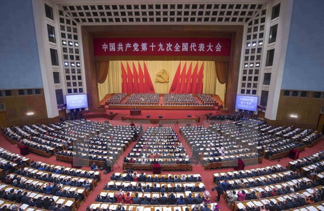 Các đại biểu tham dự Đại hội XIX Trung Quốc ở Bắc Kinh
