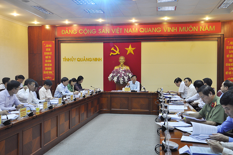 Một Hội nghị của Ban Thường vụ Tỉnh ủy Quảng Ninh