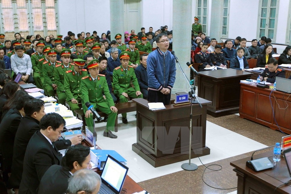 Bị cáo Trịnh Xuân Thanh trả lời thẩm vấn