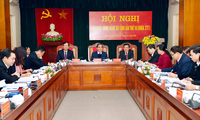 Hội nghị Ban Chấp hành Đảng bộ tỉnh Tuyên Quang lần thứ 10