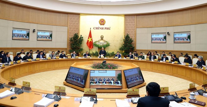 Toàn cảnh phiên họp Chính phủ thường kỳ tháng 12-2017