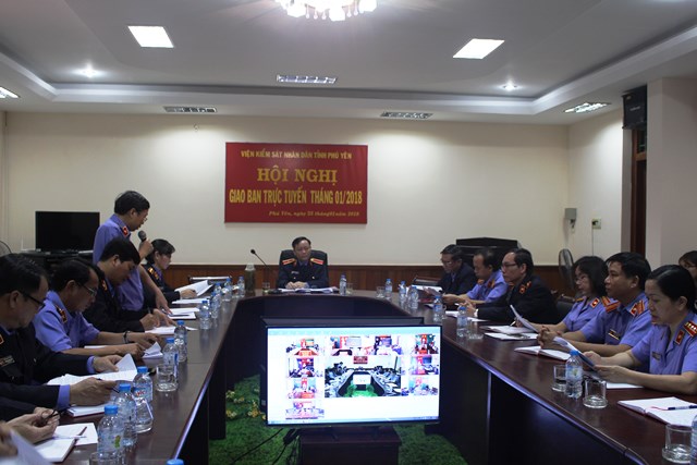 Hội nghị giao ban công tác tháng 01-2018 của Viện kiểm sát nhân dân tỉnh Phú Yên
