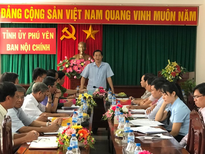 Hội nghị giao ban công tác nội chính tỉnh Phú Yên tháng 02-2018