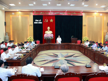 Hội nghị giao ban công tác phòng, chống tham nhũng tỉnh Ninh Bình