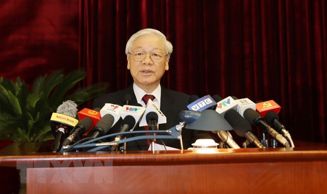 Tổng Bí thư Nguyễn Phú Trọng phát biểu khai mạc Hội nghị  