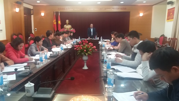 Một cuộc họp của Ban Nội chính Tỉnh ủy Thái Bình