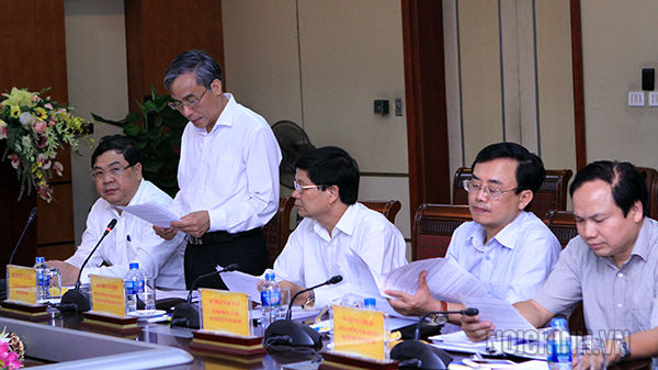 Đồng chí Nguyễn Văn Nhân, Ủy viên Ủy ban Kiểm tra Trung ương, Phó Trưởng Đoàn công bố Kế hoạch kiểm tra tại Bộ Thông tin và Truyền thông