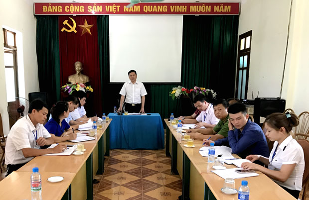 Đoàn công tác của Ban Nội chính Tỉnh ủy Hà Giang làm việc với Đảng ủy phường Ngọc Hà, thành phố Hà Giang nắm tình hình thực hiện nhiệm vụ 5 tháng đầu năm 2018 
