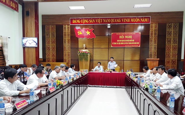 Ban Nội chính Tỉnh ủy Quảng Nam tổ chức Hội nghị giao ban cụm các huyện miền núi đánh giá kết quả công tác nội chính và phòng, chống tham nhũng 6 tháng đầu năm 2018