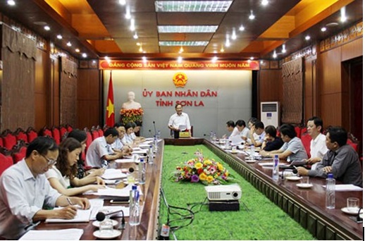 Ủy ban nhân dân tỉnh Sơn La họp Tổ công tác rà soát tiến độ thực hiện đánh giá công tác phòng, chống tham nhũng cấp tỉnh năm 2017 (tháng 5-2018)