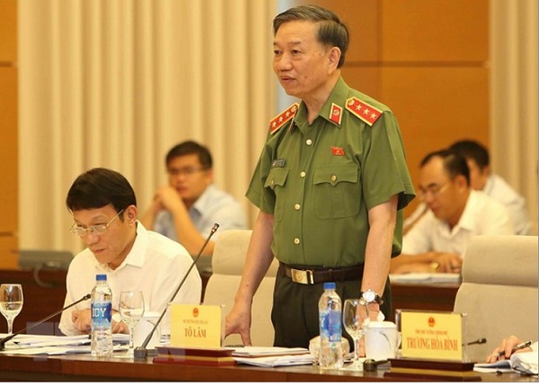 Bộ trưởng Bộ Công an Tô Lâm trả lời chất vấn của các đại biểu Quốc hội 