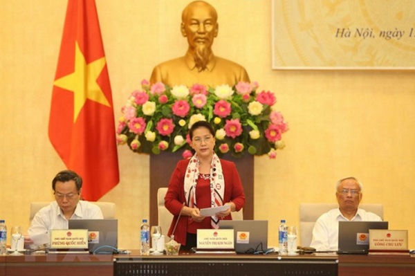 Chủ tịch Quốc hội Nguyễn Thị Kim Ngân phát biểu bế mạc phiên họp
