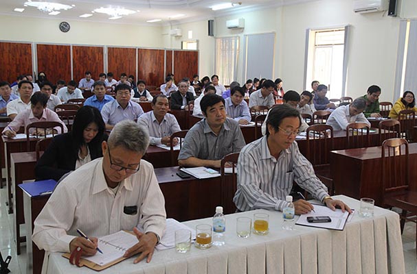 Các đại biểu dự Hội nghị công tác nội chính tỉnh Khánh Hòa