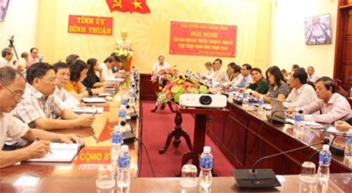 Hội nghị trực tuyến toàn quốc tuyên truyền giữ ổn định tình hình an ninh trật tự xã hội điểm cầu tỉnh Bình Thuận