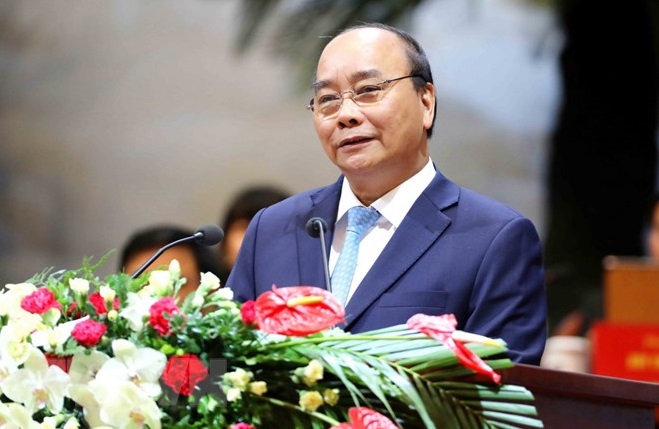 Thủ tướng Chính phủ Nguyễn Xuân Phúc phát biểu  