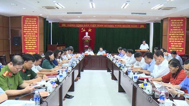Ban Nội chính Tỉnh ủy làm việc với Thành ủy thành phố Thanh Hóa