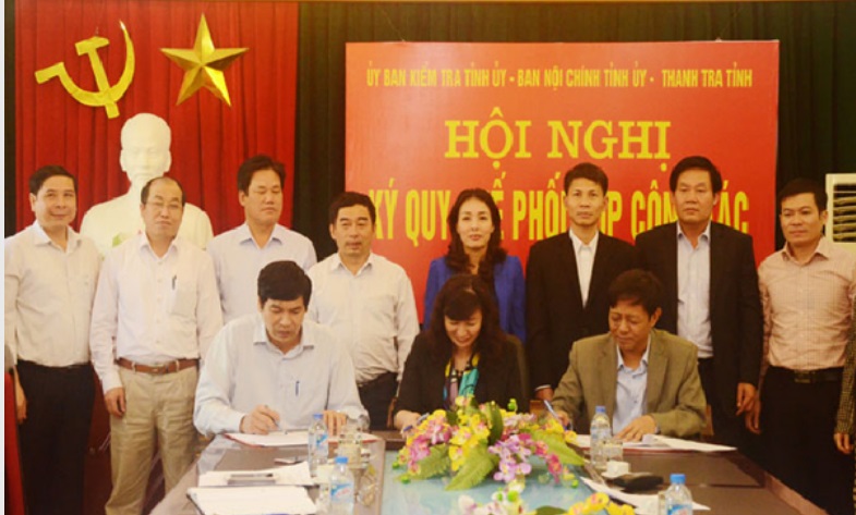 Lãnh đạo Ban Nội chính Tỉnh ủy, Ủy ban Kiểm tra và Thanh tra tỉnh Bắc Giang ký kết Quy chế phối hợp