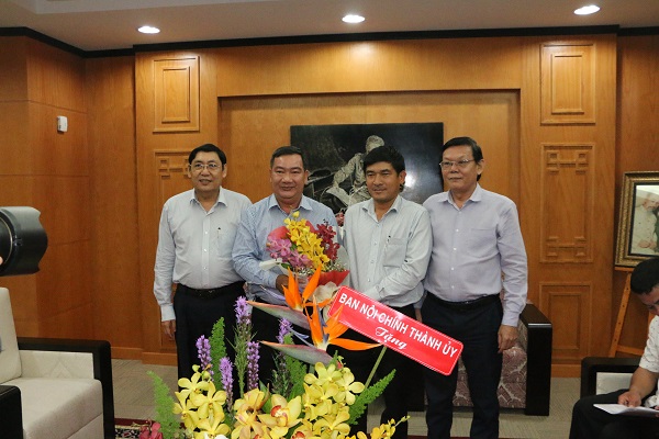 Ban Nội chính Thành ủy Thành phố Hồ Chí Minh thăm, làm việc với Báo Sài Gòn Giải phóng 
