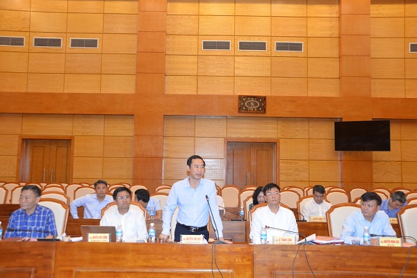 Đồng chí Nguyễn Thái Học, Phó trưởng Ban Nội chính Trung ương, Ủy viên Ban Chỉ đạo cải cách tư pháp Trung ương phát biểu