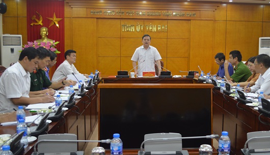Đồng chí Dương Văn Thống, Phó Bí thư Thường trực Tỉnh ủy phát biểu kết luận hội nghị