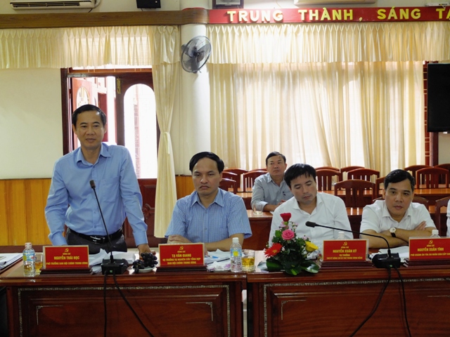 Đồng chí Nguyễn Thái Học, Phó trưởng Ban Nội chính Trung ương, Ủy viên Ban Chỉ đạo Cải cách tư pháp Trung ương phát biểu