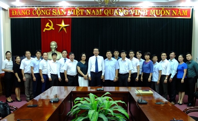 Đồng chí Võ Văn Dũng, Ủy viên Trung ương Đảng, Phó Trưởng ban Thường trực Ban Nội chính Trung ương làm việc với Ban Nội chính Tỉnh ủy Cao Bằng (tháng 8-2018)