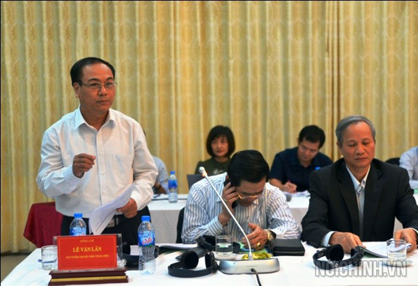 Đồng chí Lê Văn Lân, Phó trưởng Ban Nội chính Trung ương