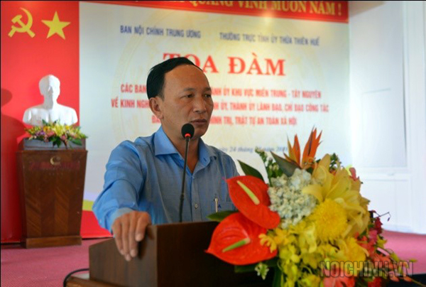 Đồng chí Ngô Văn Trọng, Trưởng Ban Nội chính Tỉnh ủy Quảng Ngãi