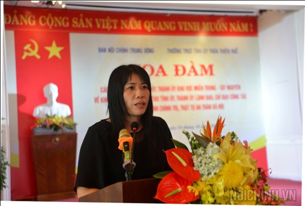 Đồng chí Nguyễn Như Hoa, Phó trưởng Ban Nội chính Tỉnh ủy Khánh Hòa