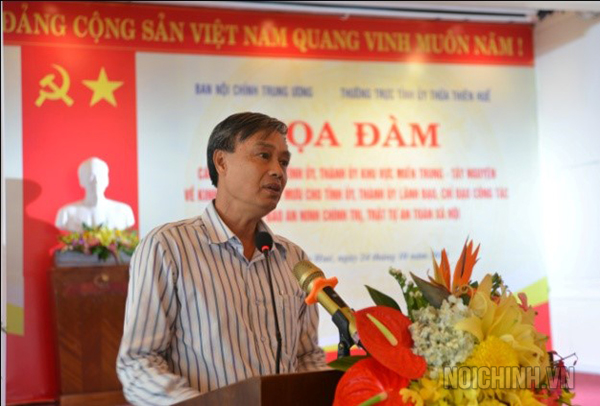 Đồng chí Nguyễn Anh Tuấn, Trưởng phòng Theo dõi công tác Nội chính, Ban Nội chính Tỉnh ủy Đà Nẵng