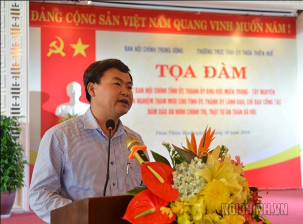 Đồng chí Đỗ Thái Phong, Phó Trưởng ban Nội chính Tỉnh ủy Phú Yên
