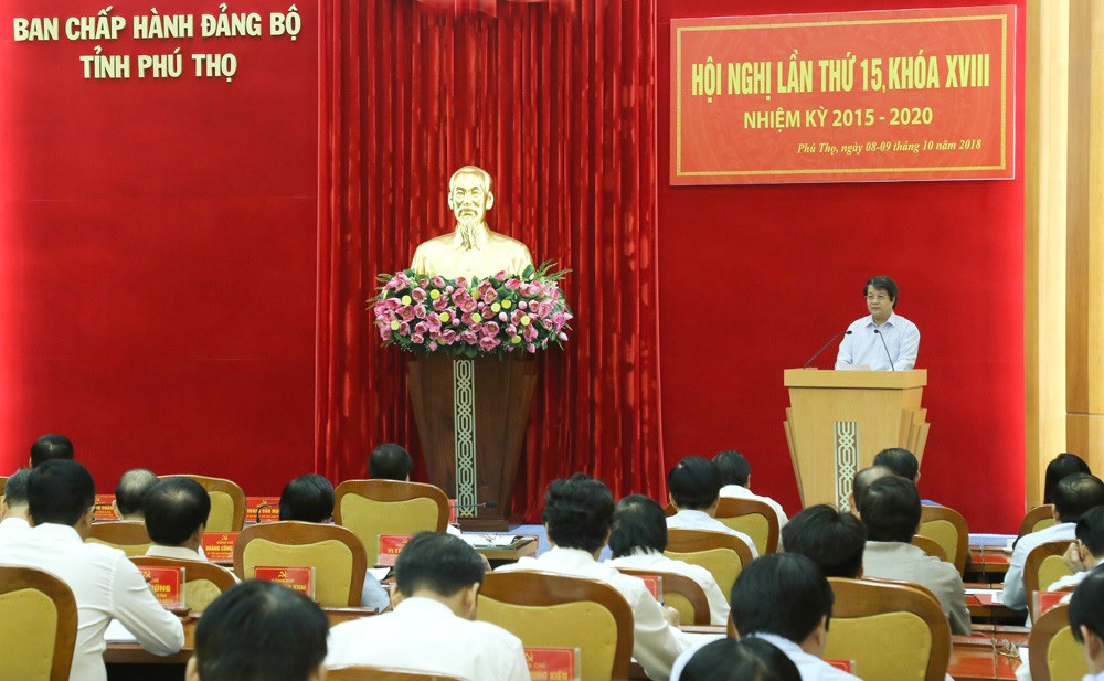 Hội nghị Ban Chấp hành Đảng bộ tỉnh Phú Thọ lần thứ 15, khóa XVIII (tháng 10-2018)