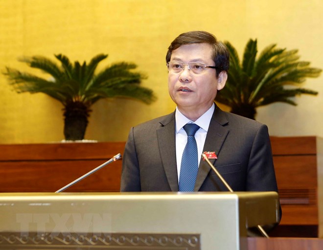 Viện trưởng Viện kiểm sát nhân dân tối cao Lê Minh Trí trình bày Báo cáo công tác năm 2018