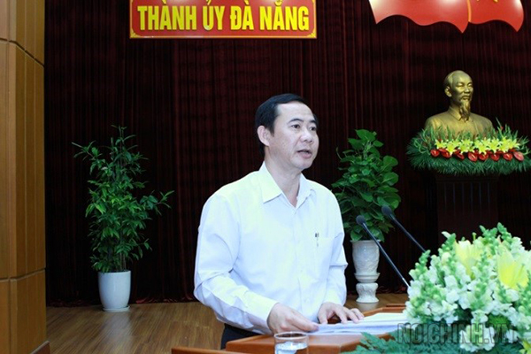 Đồng chí Nguyễn Thái Học, Phó trưởng Ban Nội chính Trung ương, Phó trưởng Đoàn công tác công bố Quyết định và Kế hoạch kiểm tra tại Đà Nẵng