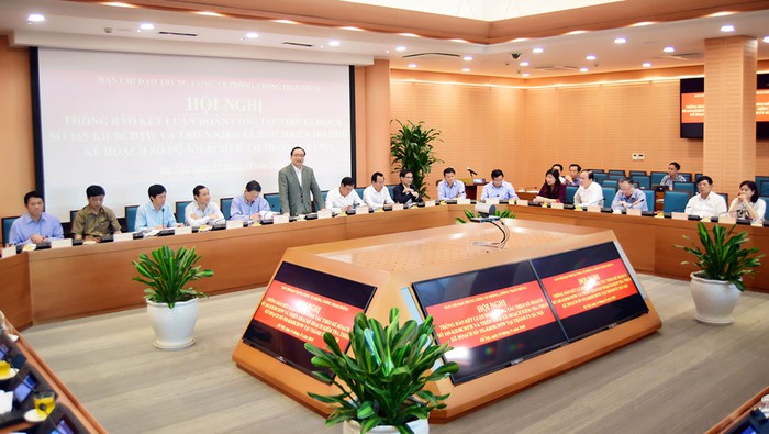 Đoàn công tác của Ban Chỉ đạo Trung ương về phòng, chống tham nhũng làm việc với Ban Thường vụ Thành ủy Hà Nội 
