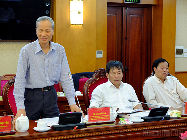 Đồng chí Lê Mạnh Luân, nguyên Phó trưởng Ban Nội chính Trung ương, nguyên Phó Chánh Văn phòng Ban Chỉ đạo Trung ương về phòng, chống tham nhũng