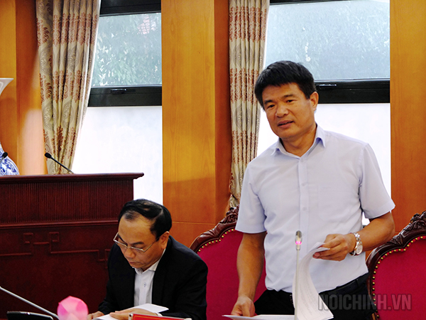 Đồng chí Nguyễn Huy Tiến, Phó Viện trưởng Viện kiểm sát nhân dân tối cao