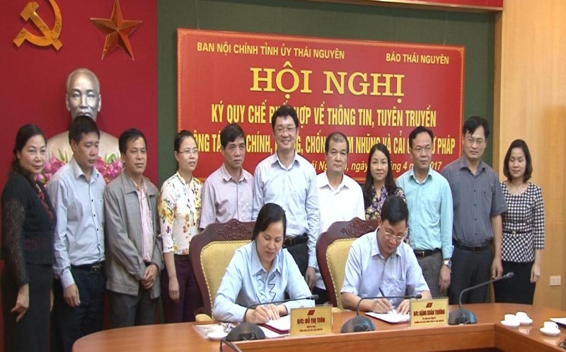 Ban Nội chính Tỉnh ủy và Báo Thái Nguyên ký kết Quy chế phối hợp về thông tin tuyên truyền, công tác nội chính, phòng chống tham nhũng và cải cách tư pháp