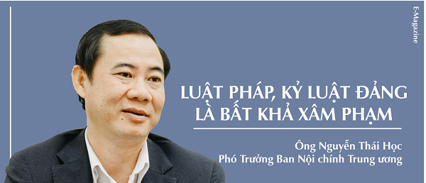 Ông Nguyễn Thái Học – Phó Trưởng Ban Nội chính Trung ương nhấn mạnh điều này khi trả lời phỏng vấn báo chí về công tác đấu tranh phòng chống tham nhũng