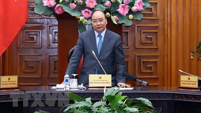 Thủ tướng Nguyễn Xuân Phúc phát biểu tại Phiên họp của Thường trực Chính phủ về tình hình Tết Nguyên đán Kỷ Hợi và những nhiệm vụ trọng tâm sau Tết