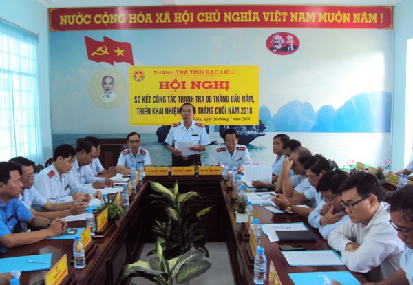 Một Hội nghị của Thanh tra tỉnh Bạc Liêu