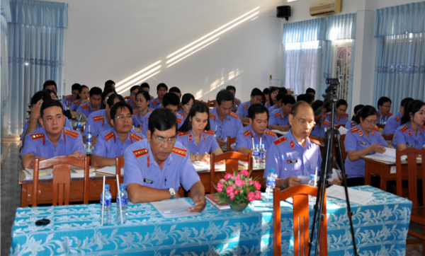 Các đại biểu dự Hội nghị của Viện kiểm sát nhân dân tỉnh Bạc Liêu