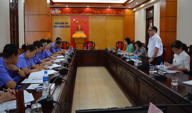 Đoàn kiểm tra của Tỉnh ủy Quảng Ninh kiểm tra công tác lãnh đạo, chỉ đạo và tổ chức thực hiện Nghị quyết số 49-NQ/TW của Bộ Chính trị tại Viện kiểm sát nhân dân tỉnh Quảng Ninh