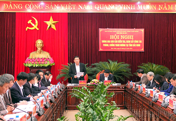 Đoàn công tác Ban Chỉ đạo Trung ương về phòng, chống tham nhũng làm việc tại tỉnh Bắc Ninh (năm 2016)  