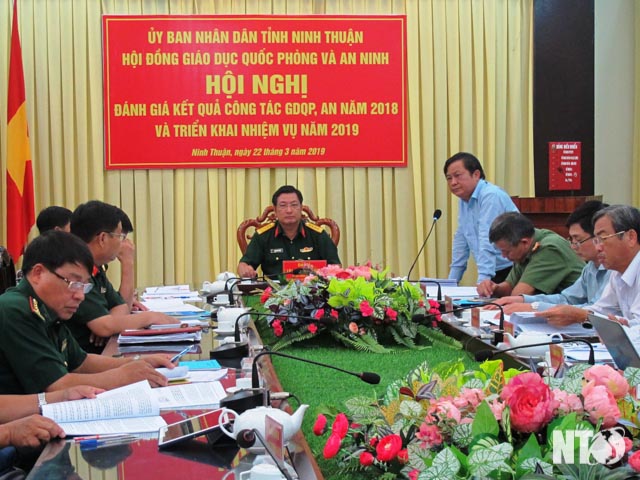 Hội nghị triển khai nhiệm vụ giáo dục quốc phòng và an ninh   năm 2019 tỉnh Ninh Thuận